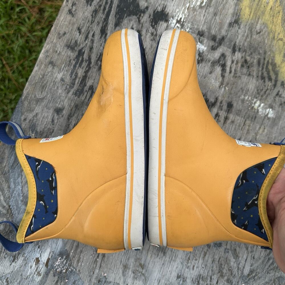 Xtratuf Women's 8.5 Salmon Sisters 6 Inch Ankle Deck Boot READ - Yellow - 880 - Picture 7 of 14